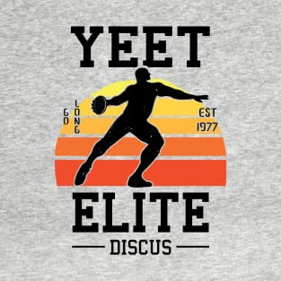 Yeet Elite Discus Athlete Retro Track N Field Athlete T-Shirt